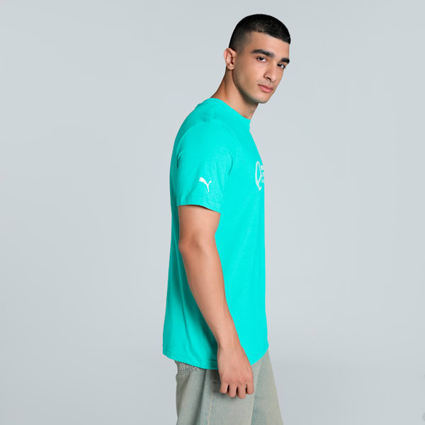 Mercedes-AMG Petronas F1® Logo Men's Motorsport Tee, Sheen Green, extralarge-IND