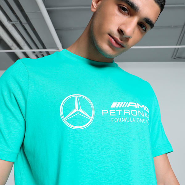 Mercedes-AMG Petronas F1® Logo Men's Motorsport Tee, Sheen Green, extralarge-IND