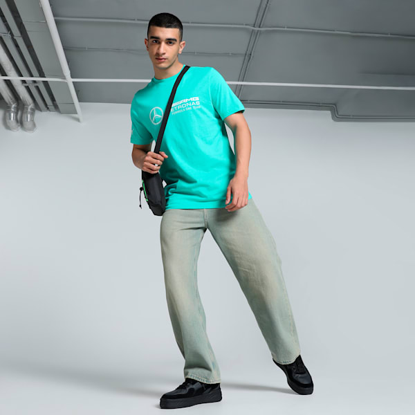 Mercedes-AMG Petronas F1® Logo Men's Motorsport Tee, Sheen Green, extralarge-IND