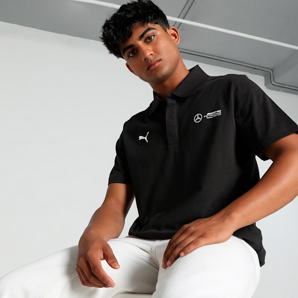 Mercedes-AMG Petronas F1® Men's Motorsport Polo, PUMA Black, extralarge-IND
