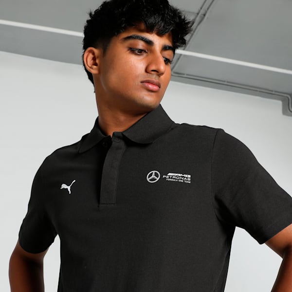 Mercedes-AMG Petronas F1® Men's Motorsport Polo, PUMA Black, extralarge-IND