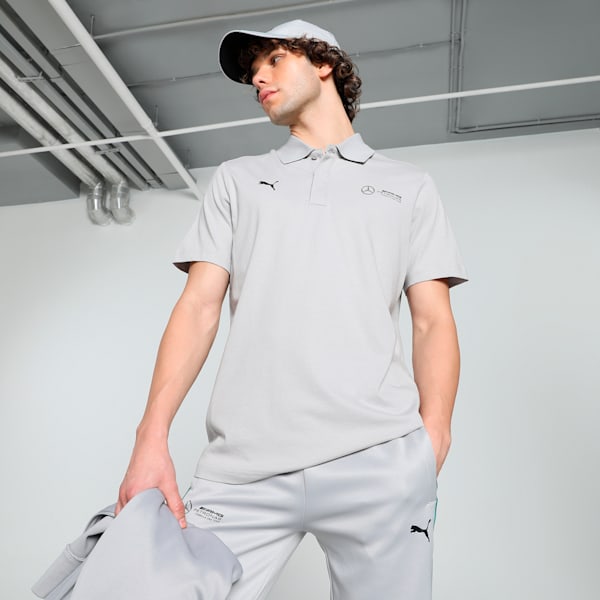 Mercedes-AMG Petronas F1® Men's Motorsport Polo, Team Silver, extralarge-IND