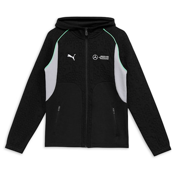 Mercedes-AMG Petronas F1® Youth Hooded Motorsport Sweat Jacket, PUMA Black, extralarge-IND