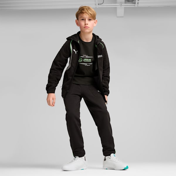 Mercedes-AMG Petronas F1® Youth Hooded Motorsport Sweat Jacket, PUMA Black, extralarge-IND