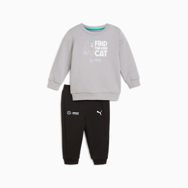Mercedes-AMG Petronas F1® 2-Piece Toddlers' Crew Joggers Set, Team Silver, extralarge