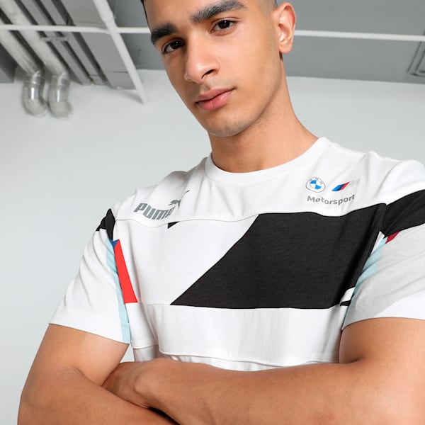 BMW M Motorsport SPEED DRIVER SERIES Men's Tee, PUMA White, extralarge-IND
