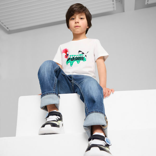 PUMA x TROLLS Little Kids' Tee, PUMA White, extralarge