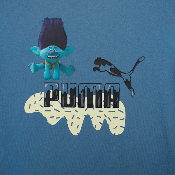 PUMA x TROLLS Kid's Tee, Blue Horizon, extralarge-IND