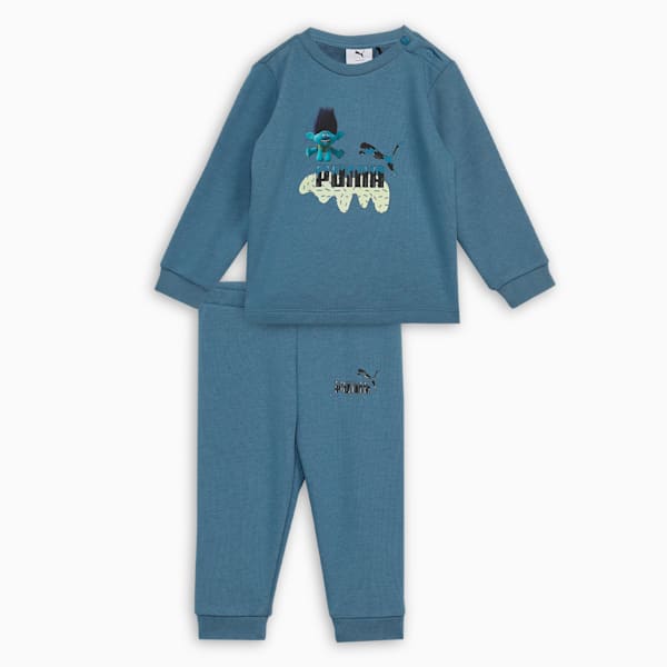 PUMA x TROLLS Toddlers' Crew-Neck Top &amp; Joggers Set, Blue Horizon, extralarge-IND