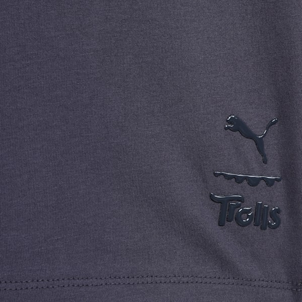 PUMA x TROLLS Graphic Kid's Relaxed Fit Tee, Galactic Gray, extralarge-IND