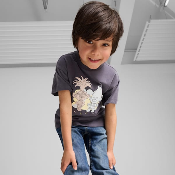 Playera Infantil PUMA x TROLLS, Galactic Gray, extralarge