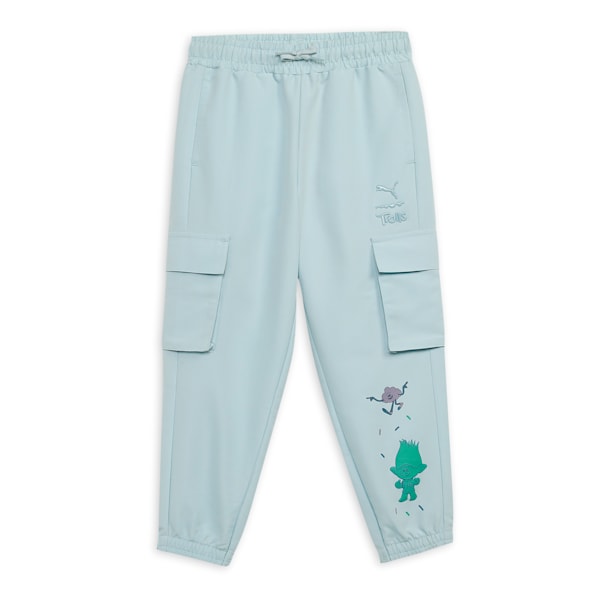 PUMA x TROLLS Kid's Relaxed Fit Cargo Pants, Frosted Dew, extralarge-IND