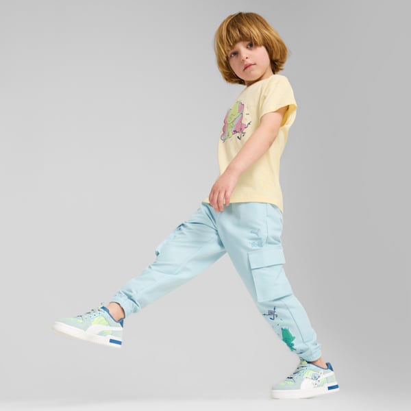 PUMA x TROLLS Kid's Relaxed Fit Cargo Pants, Frosted Dew, extralarge-IND