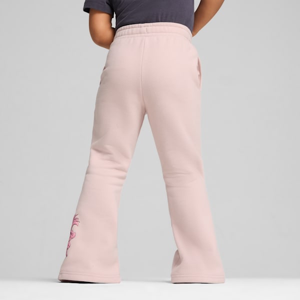 PUMA x TROLLS Kid's Flared Pants, Mauve Mist, extralarge-IND