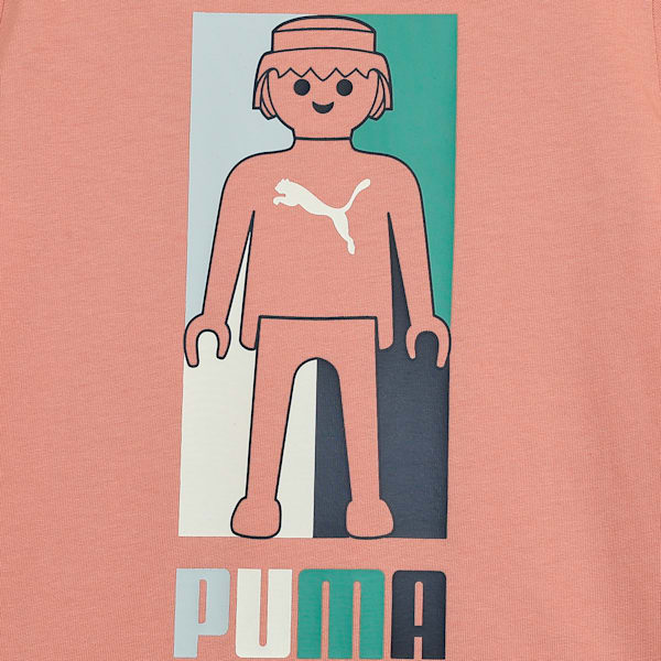 PUMA x PLAYMOBIL® Kid's Tee, Deeva Peach, extralarge-IND