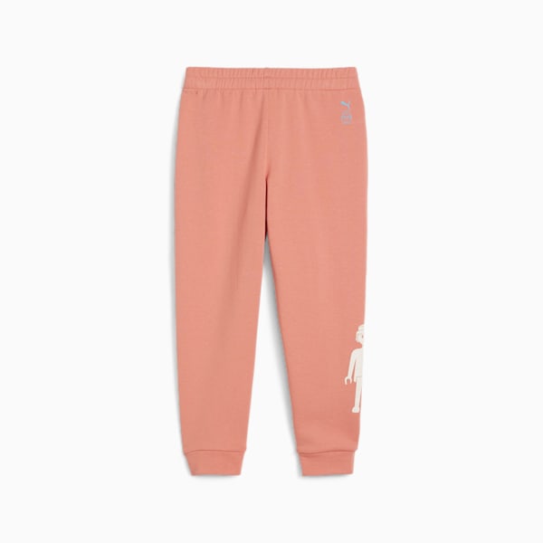 PUMA x PLAYMOBIL® Little Kids' Sweatpants, Deeva Peach, extralarge