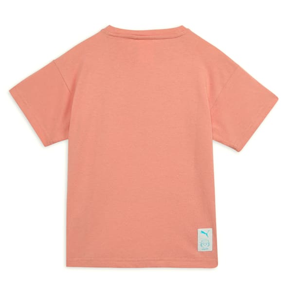 PUMA x PLAYMOBIL® Graphic Kid's Relaxed Fit Tee, Deeva Peach, extralarge-IND