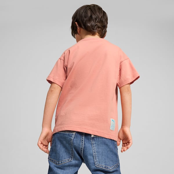 PUMA x PLAYMOBIL® Graphic Kid's Relaxed Fit Tee, Deeva Peach, extralarge-IND
