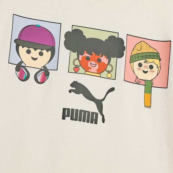 PUMA x PLAYMOBIL® Graphic Kid's Relaxed Fit Tee, No Color, extralarge-IND