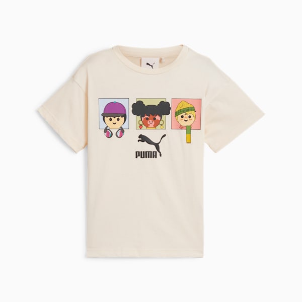 PUMA x PLAYMOBIL® Little Kids' Graphic Tee, No Color, extralarge
