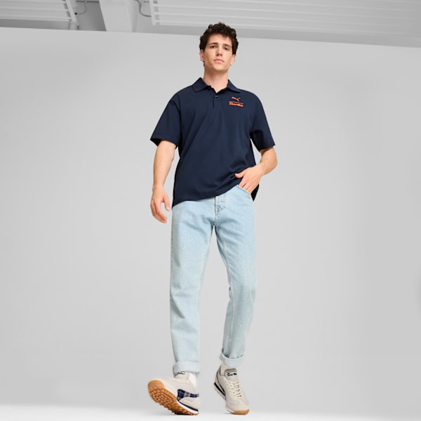 Porsche Legacy ESS Men's Polo, Club Navy, extralarge