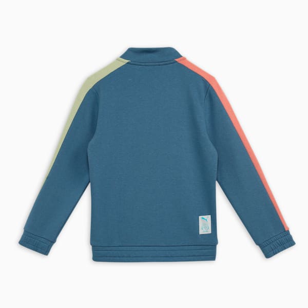 PUMA x PLAYMOBIL® T7 Kid's Jacket, Blue Horizon, extralarge-IND