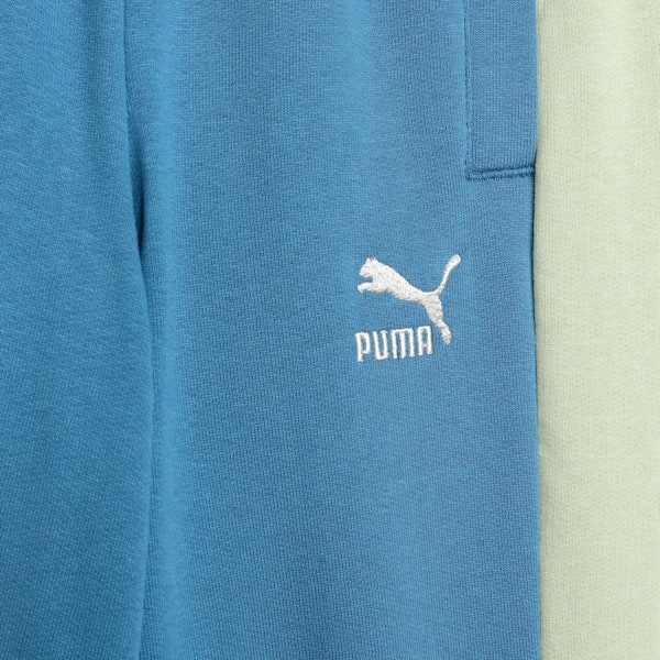 PUMA x PLAYMOBIL® T7 Kid's Pants, Blue Horizon, extralarge-IND