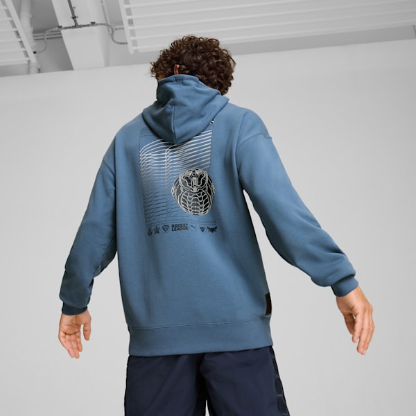Chandail à capuchon PUMA X ROCKET LEAGUE Homme, Blue Horizon, extralarge