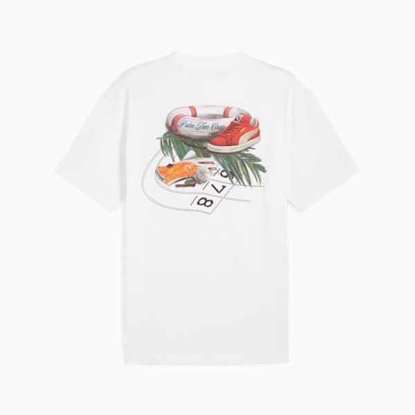 Camiseta gráfica PUMA x PALM TREE CREW para hombre, PUMA White, extralarge