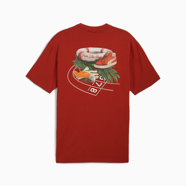 Camiseta gráfica PUMA x PALM TREE CREW para hombre, Mars Red, extralarge