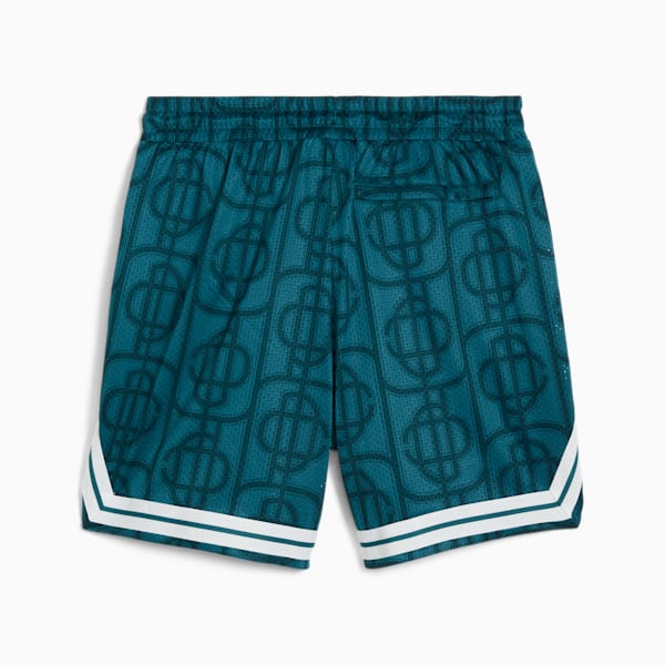 PUMA x PALM TREE CREW AOP Men's Mesh Shorts, Cold Green-AOP, extralarge