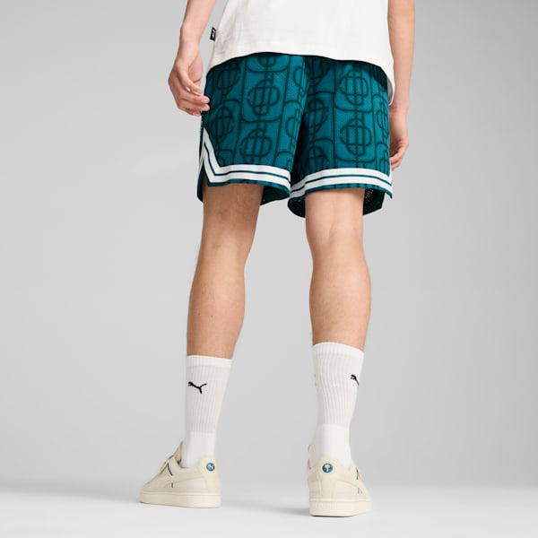 PUMA x PALM TREE CREW AOP Men's Mesh Shorts, Cold Green-AOP, extralarge