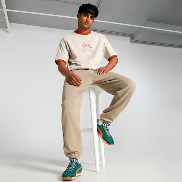 PUMA x PALM TREE CREW Ringer Men's Tee, Desert Dust, extralarge-IND