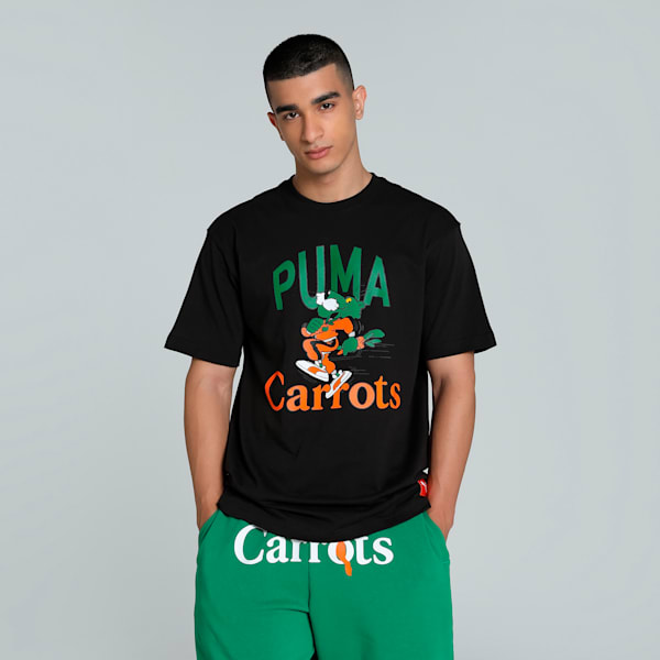 PUMA x Carrots Men's Relaxed Fit Graphic Tee, PUMA Black, extralarge-IND