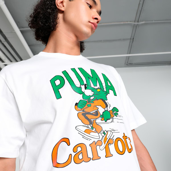 PUMA x Carrots Men's Relaxed Fit Graphic Tee, PUMA White, extralarge-IND