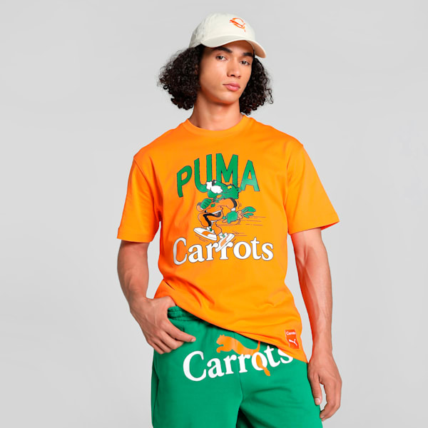 PUMA x Carrots Men's Relaxed Fit Graphic Tee, Rickie Orange, extralarge-IND