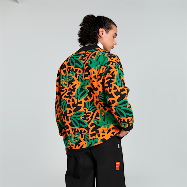 PUMA x Carrots Men's Relaxed Fit Cardigan, PUMA Black, extralarge-IND