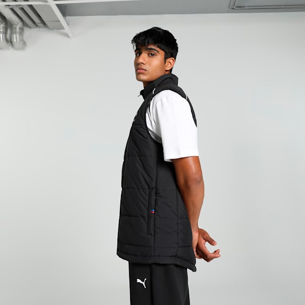BMW M Motorsport MT7+ Men's Padded Vest, PUMA Black, extralarge-IND