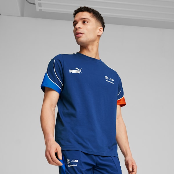 Playera BMW M Motorsport MT7+ para hombre, Pro Blue-M Color, extralarge