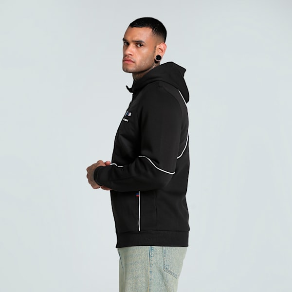 BMW M Motorsport Men's Hooded Sweat Jacket, PUMA Black, extralarge-IND