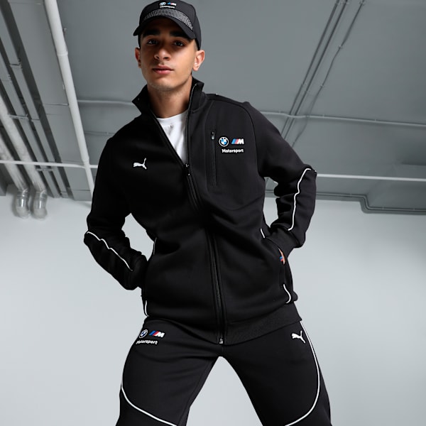 BMW M Motorsport Sweat Men's Jacket, PUMA Black, extralarge-IND