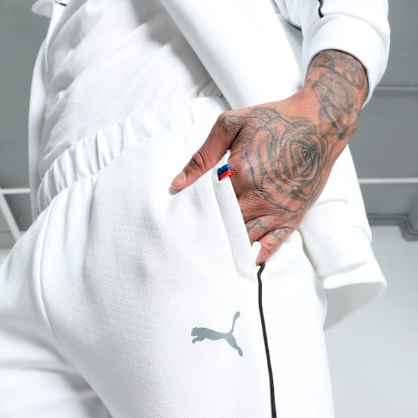 BMW M Motorsport Men's Slim Fit Sweat Pants, PUMA White, extralarge-IND