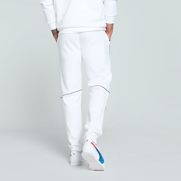 BMW M Motorsport Men's Slim Fit Sweat Pants, PUMA White, extralarge-IND