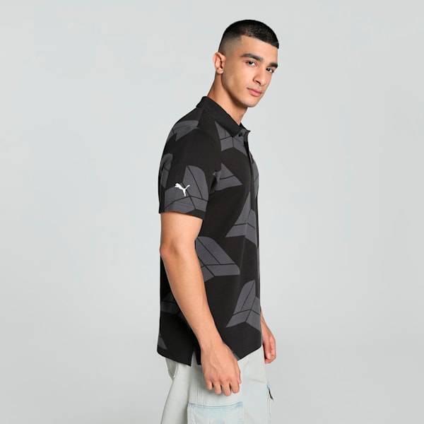 BMW M Motorsport Jacquard Men's Polo, PUMA Black, extralarge-IND