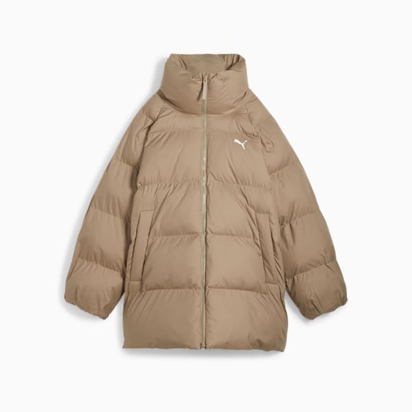 Women's Oversized Puffer Jacket, Oak Branch, extralarge