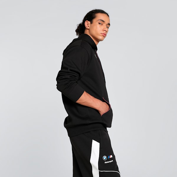 BMW M Motorsport Fleece Men's Relaxed Fit Hoodie, PUMA Black, extralarge-IND