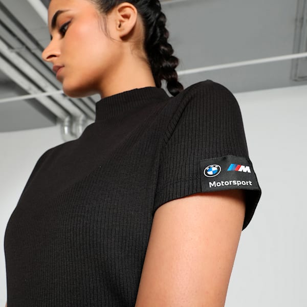 BMW M Motorsport Women's Slim Fit Dress, PUMA Black, extralarge-IND
