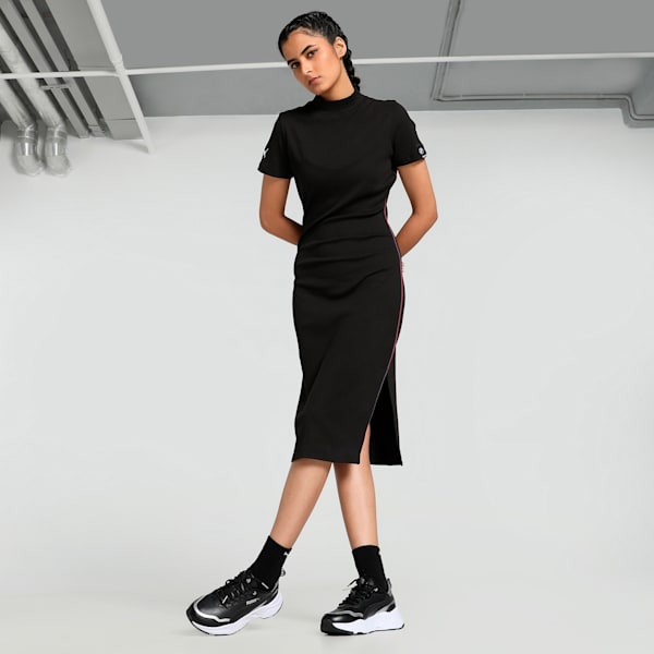 BMW M Motorsport Women's Slim Fit Dress, PUMA Black, extralarge-IND