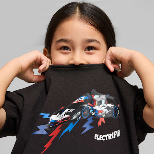 BMW M Motorsport Kid's Relaxed Fit Tee, PUMA Black, extralarge-IND