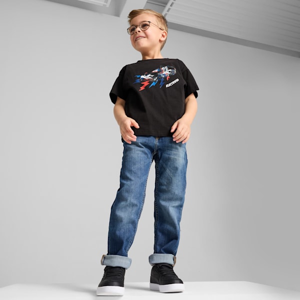 BMW M Motorsport Kid's Relaxed Fit Tee, PUMA Black, extralarge-IND